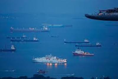 shipping in port